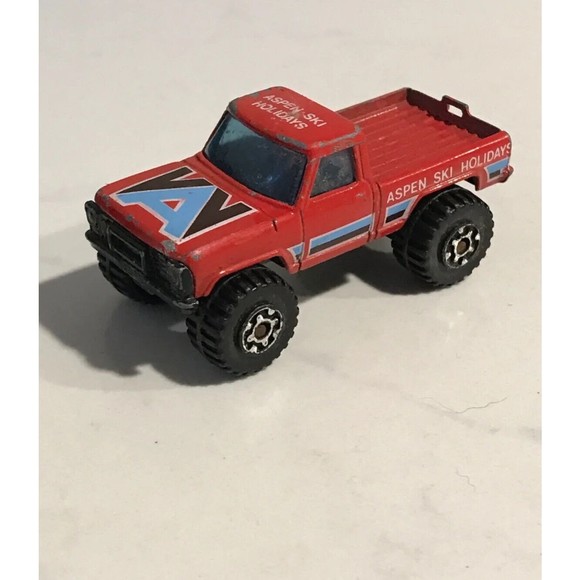 Toys | Matchbox Mini Pickup Removable Camper Shell Aspen Ski Holidays ...